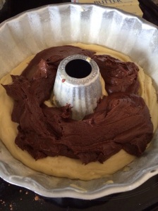 chocolate almond swirl pound cake